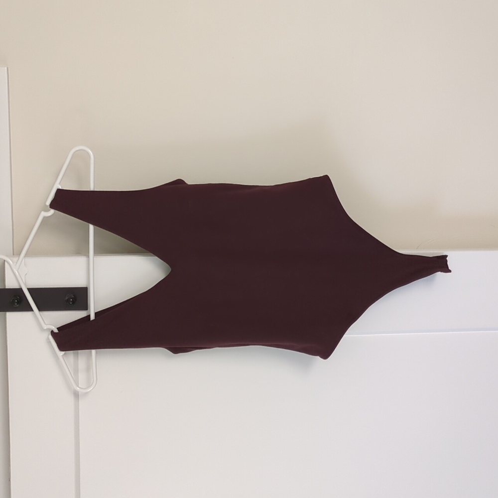 Vuori Rich Plum Bodysuit Vneck